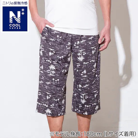 MENS SUPER COOL THREEQUARTER LENGTH ROOM PANTSNEP BK 3L