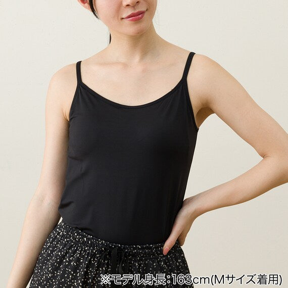 WOMENS SUPER COOL CAMISOLE WITH BUILTIN BRANE BK LL