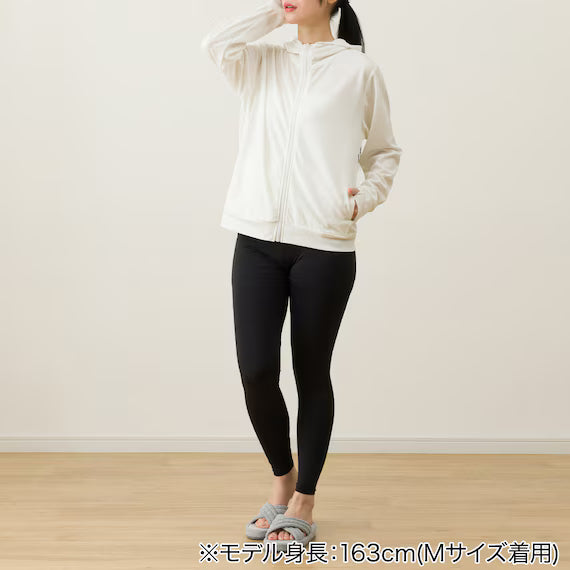 WOMENS UV CUT COOL HOODIE NE MESH WH L