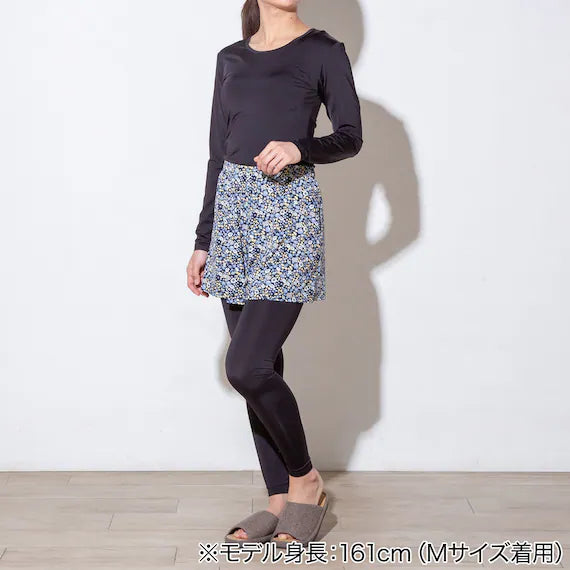 WOMENS UV CUT SUPERCOOL LONG SLEEVE SHIRT NE BK L