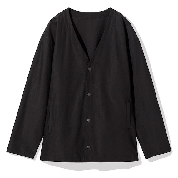 MENS COOL CUT GEORGETTE CARDIGAN NE BK L