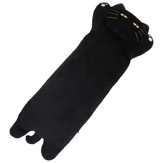 BODY PILLOW DECORATED CAT (BLACK T01)