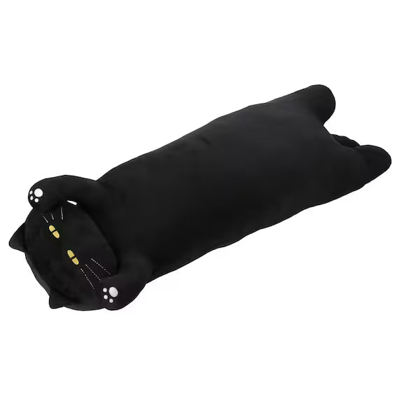BODY PILLOW DECORATED CAT (BLACK T01)