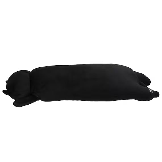 BODY PILLOW DECORATED CAT (BLACK T01)