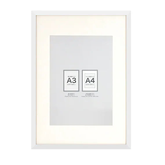 MDF POSTER FRAME A3 WH IT03