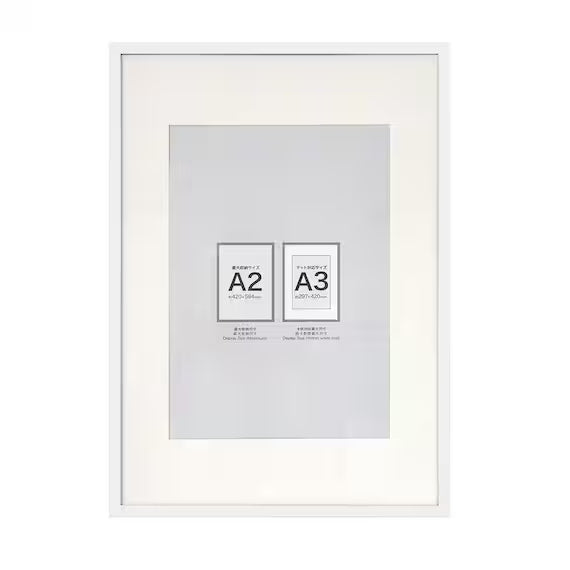 MDF POSTER FRAME A2 WH IT05