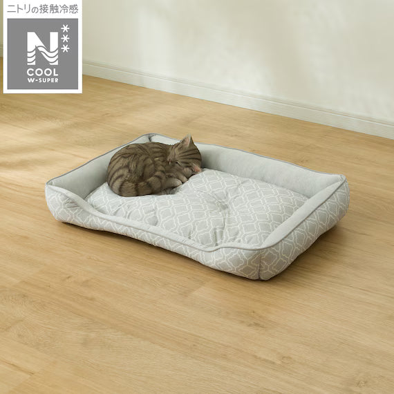 PET BED N-COOL WSP L-SQUARE GY S254