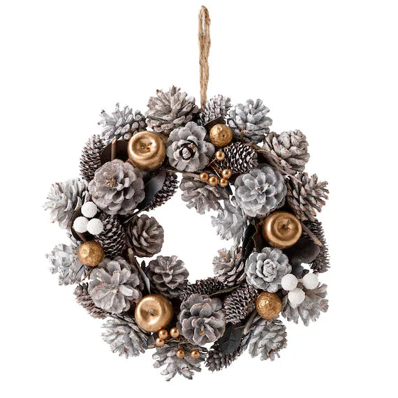 NATURAL WREATH GD APPLE D n5LC