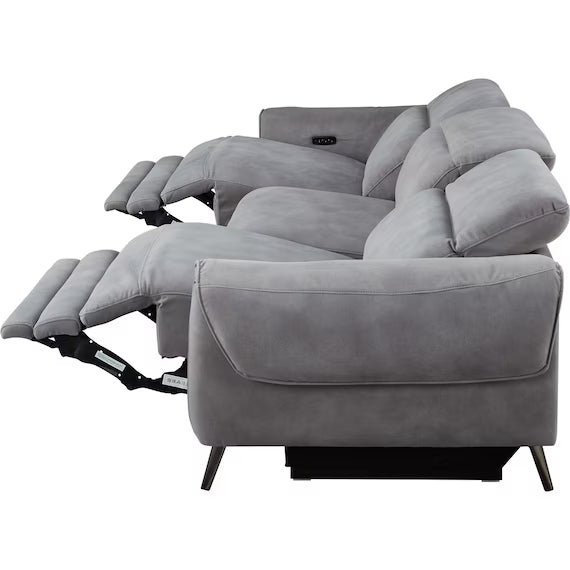 ELECTRIC WIDE 3 SEATER SOFA LS04 PEY GY