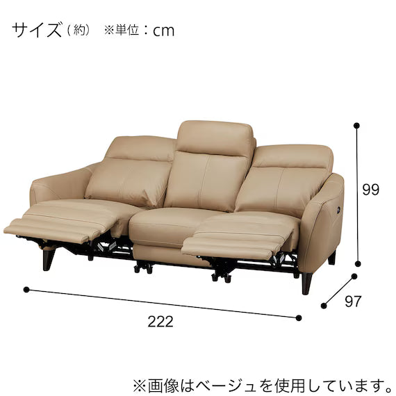 ELECTRIC 3 SEATER SOFA LS06 NW DGY