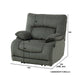 1 Seater Electric Fabric Sofa Hit GY