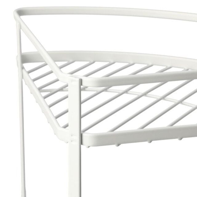 WIRE BATH RACK 2-TIER CORNER PIATTO-2 W27.7XD20XH34