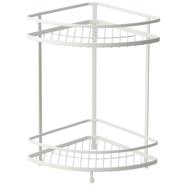 WIRE BATH RACK 2-TIER CORNER PIATTO-2 W27.7XD20XH34