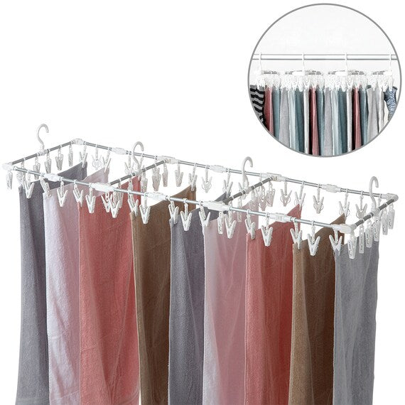 FOLD TO SMALL SIZE ALUMINIUM PINCH HANGER 60P