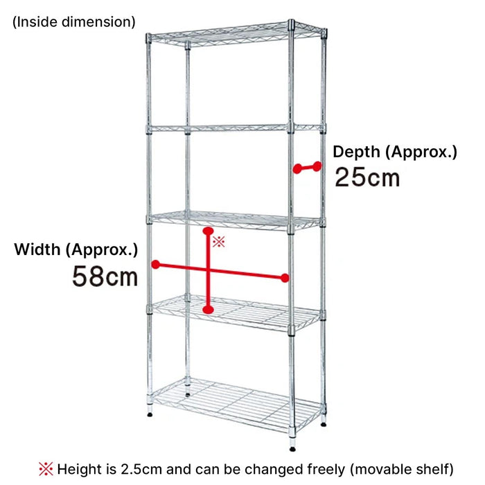 STEEL RACK STANDARD 6530 4-TIER WH