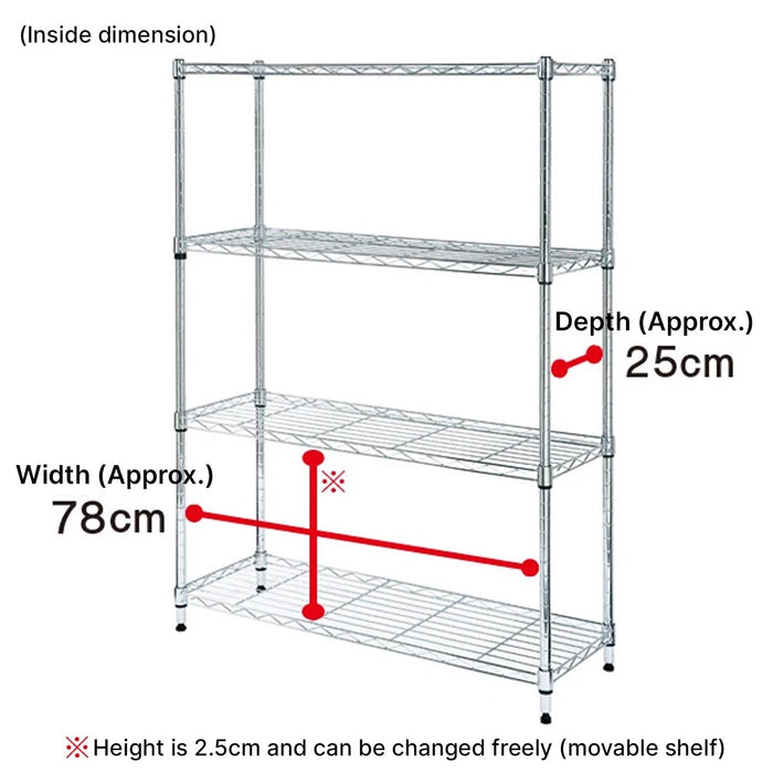 STEEL RACK STANDARD 8530 3-TIER WH