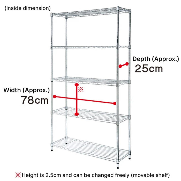 STEEL RACK STANDARD 8530 4-TIER WH