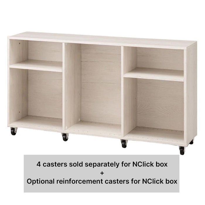 N-CLICK OPTIONAL CASTER 4-PCS WH