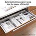2 Way Extension Cutlery Tray WH N-Blanc