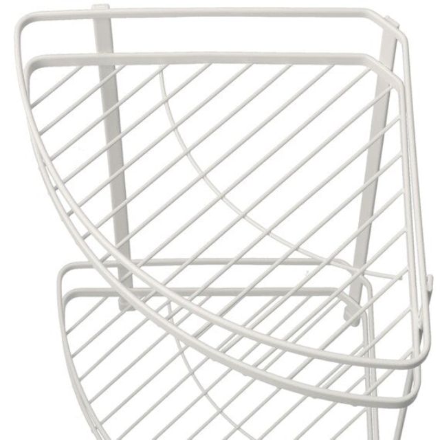 WIRE BATH RACK 2-TIER CORNER PIATTO-2 W27.7XD20XH34