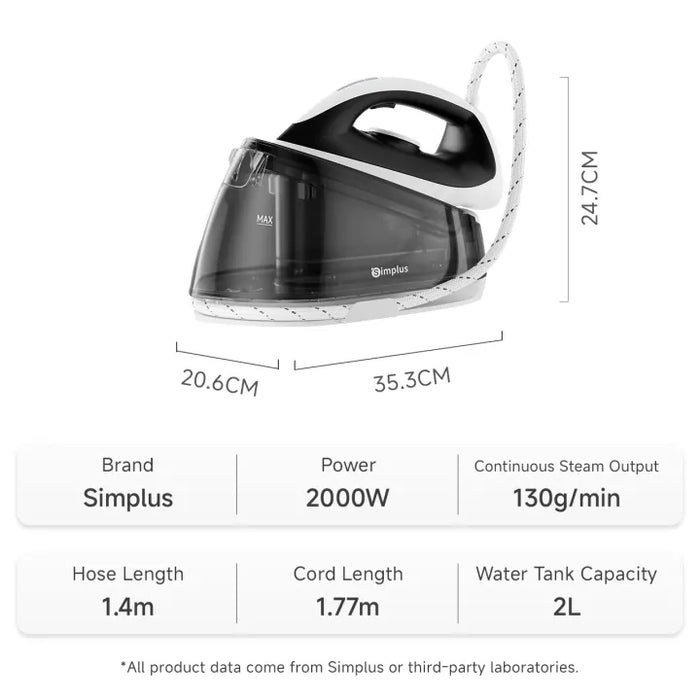 STEAM STATION IRON 021-BLACK AND WHITE-EU