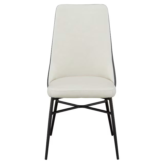 DINING CHAIR PVC IV/GY YA341