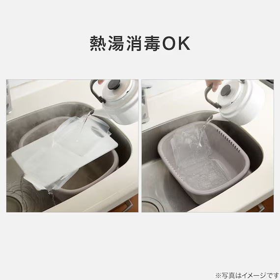 FREEZERPACK AND CUTTING BOARD FOR THIN MEAT SLICES