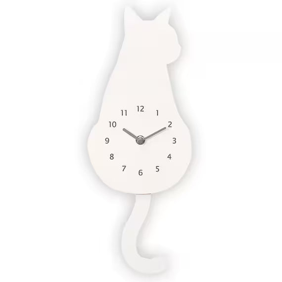 WALL CLOCK-WH CAT EL010