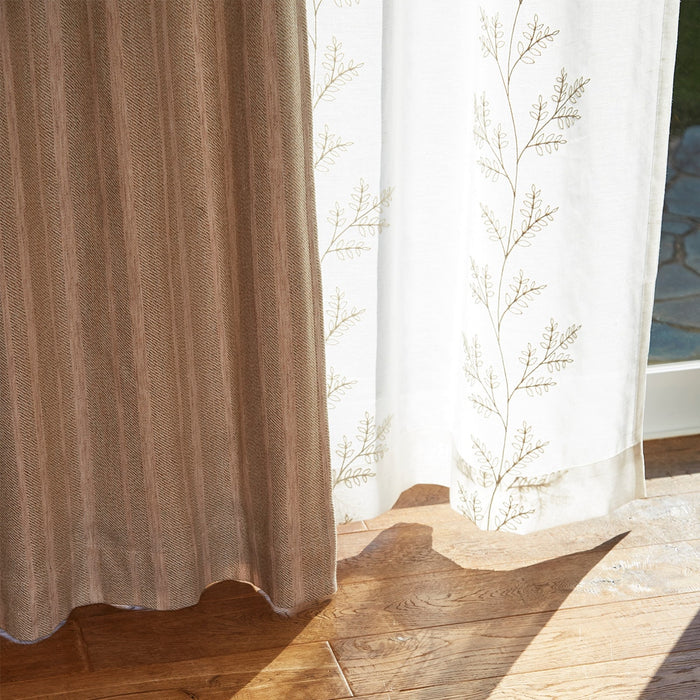 LINED LIGHT-BLOCKING / HEAT INSULATION CURTAIN (ANV001 100X200X2) (LIVING IN COMFORT)