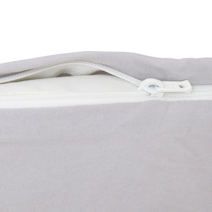 BED PILLOW COVER POLYESTER WASH GY