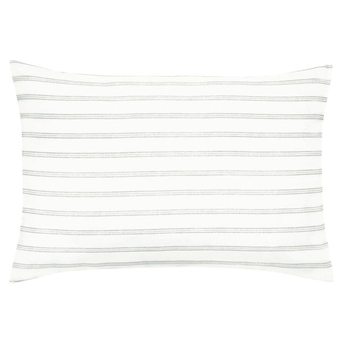 BED PILLOW COVER PT36 STRIPED PATTERN GY