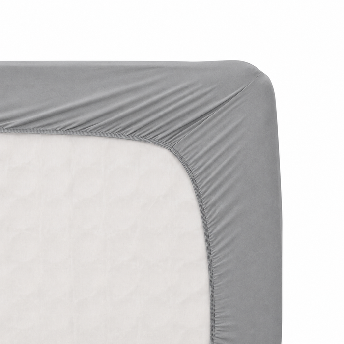 STRETCH FITTEDSHEET38 NFIT FT03 PLAIN GY GQ-K