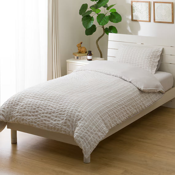 QUILT COVER SEERSUCKER GY 24SS11 S