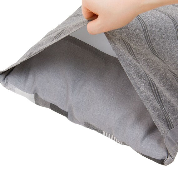 PILLOW CASE PT53 GEOMETRIC PATTERN DGY