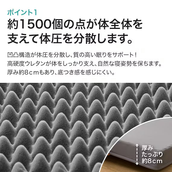 SUPPORTED AT A POINT MATTRESS 6 D F2205