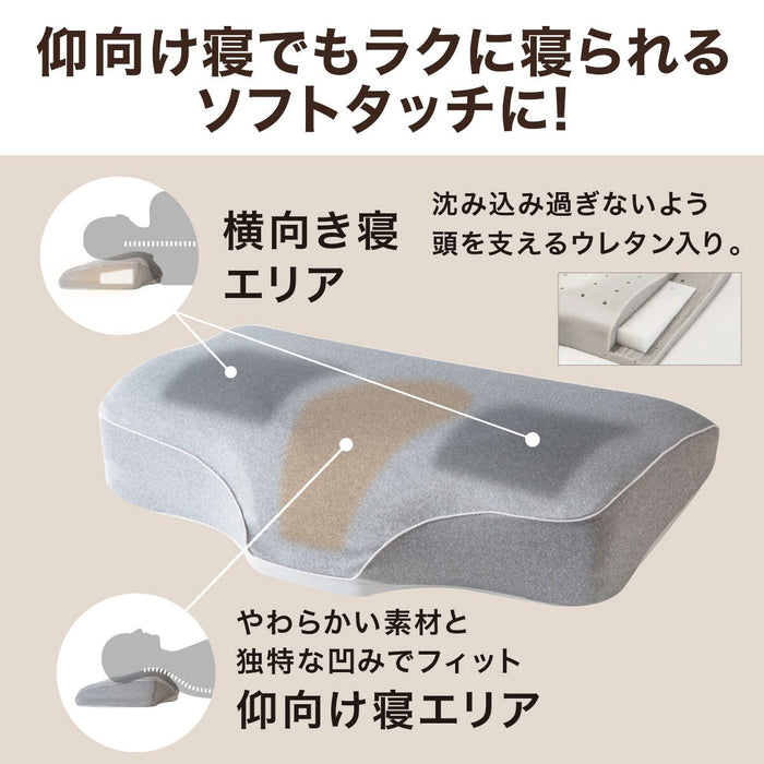 LATERALLY LAID SLEEP EASILY BED PILLOW NATURAL FIT PREMIUM