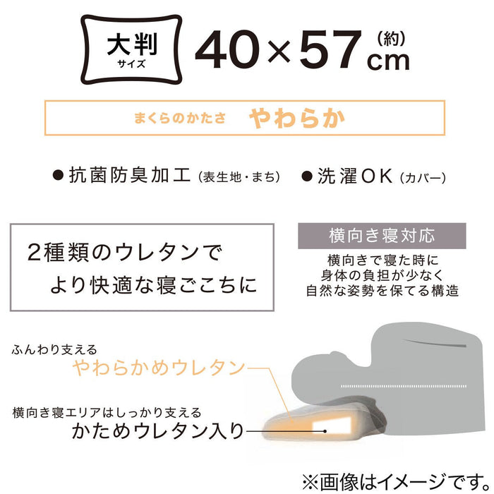 LATERALLY LAID SLEEP EASILY BED PILLOW NATURAL FIT PREMIUM