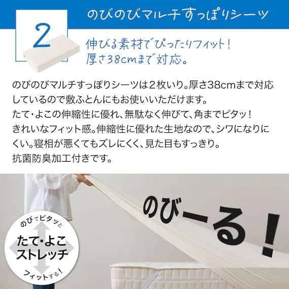 POLYESTER MATTRESS PAD 3PSET Q B2204