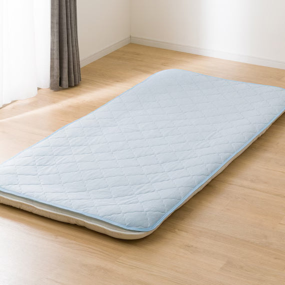 RUBBERLESS MATTRESS PAD N COOL D GY S2401