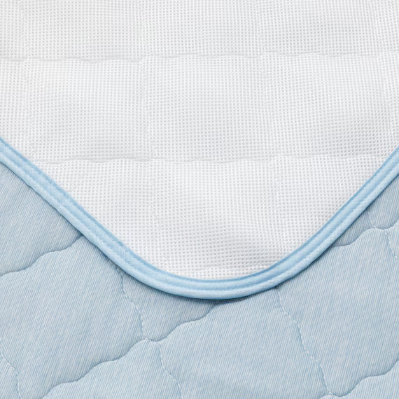 PADDED SHEET TOPPER WITHOUT BANDS N COOL SP K BL S2502