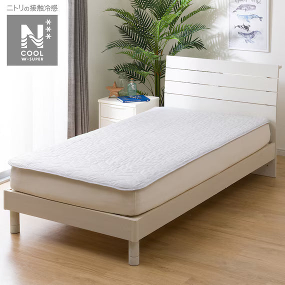 RUBBERLESS MATTRESS PAD N COOL WSP Q GY S2403