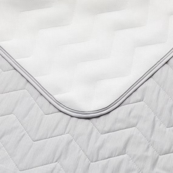 RUBBERLESS MATTRESS PAD N COOL WSP Q GY S2403