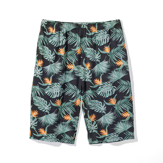 MEN SUPER COOL ROOMWEAR SET BOTANICAL BK M