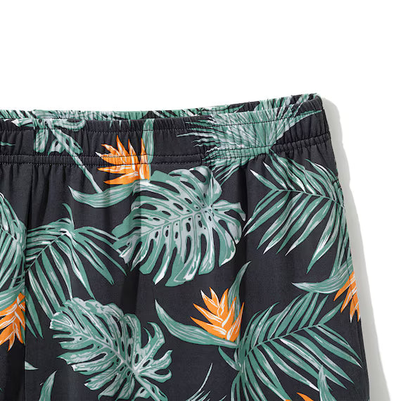 MEN SUPER COOL ROOMWEAR SET BOTANICAL BK  LL