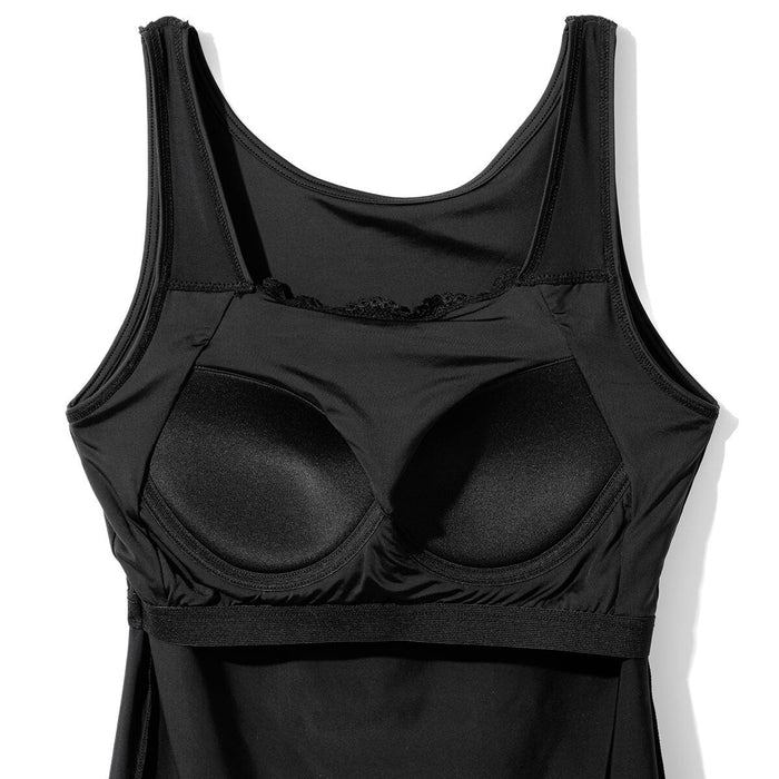 WOMEN'S SUPERCOOL TANK TOP WITH BUILT-IN CUP, LACE BKL