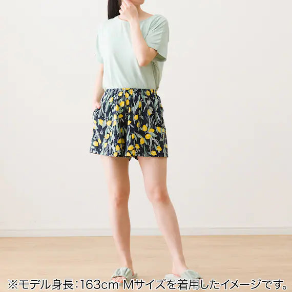 WOMEN SUPER COOL ROOMPANTS SHORT LENGTH  LEMON M