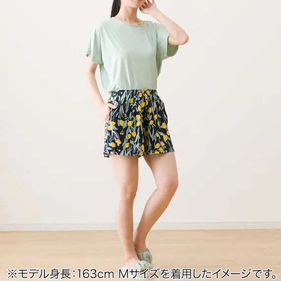 WOMEN SUPER COOL ROOMPANTS SHORT LENGTH  LEMON L