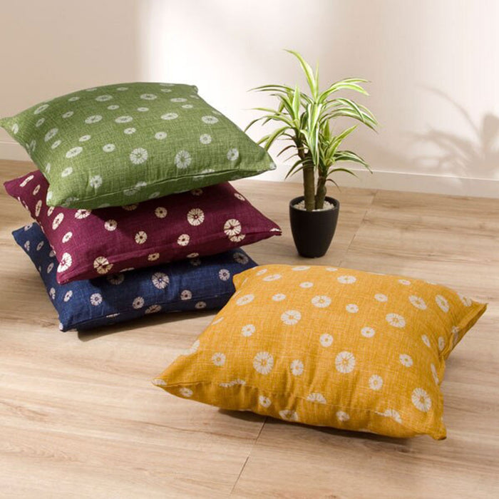 FLOOR CUSHION COVER SHIBORI 2 YGR