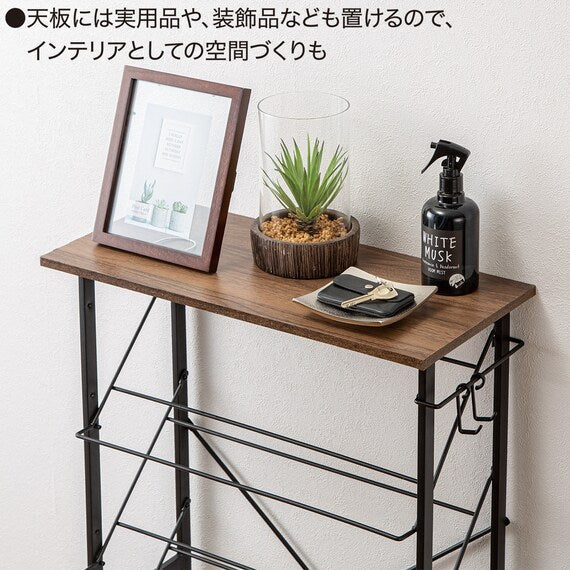 WOODEN TOP SLIM SHOES RACK VI321001 MBR