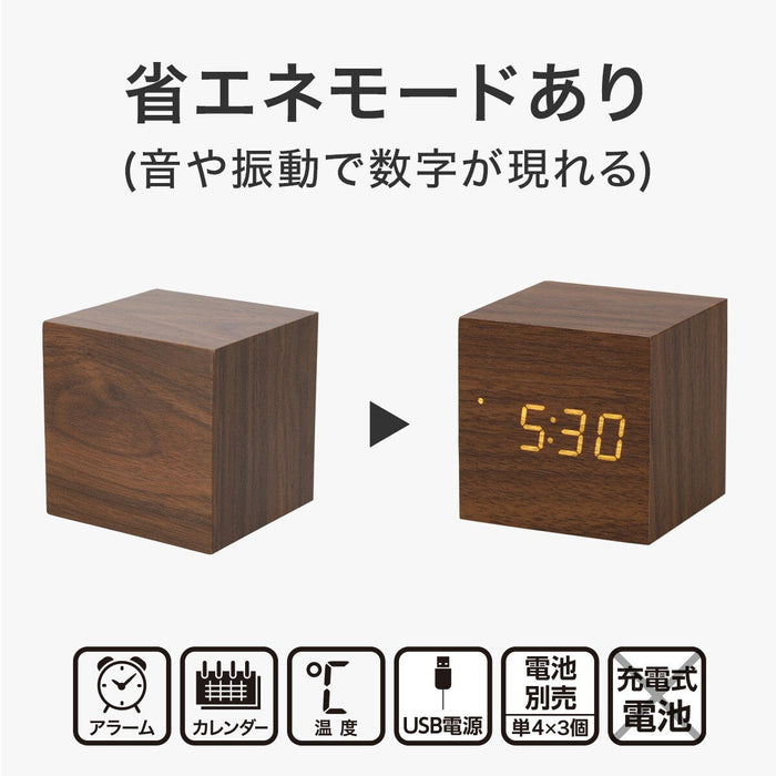 S714RS-C USB LED CLOCK BR